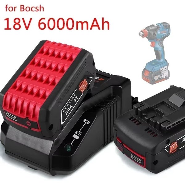 18V Original Lithium-Akku, austauschbar für BOSCH Akkupack 6,0AH, Original Werkzeug-Akku, extrem lange Lebensdauer