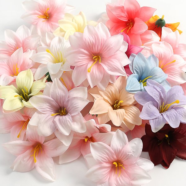 10/15Pcs 9cm Künstliche Blumen Köpfe Für Wohnkultur Hochzeit Ehe Dekoration Gefälschte Blumen DIY Handwerk Kranz geschenke Zubehör