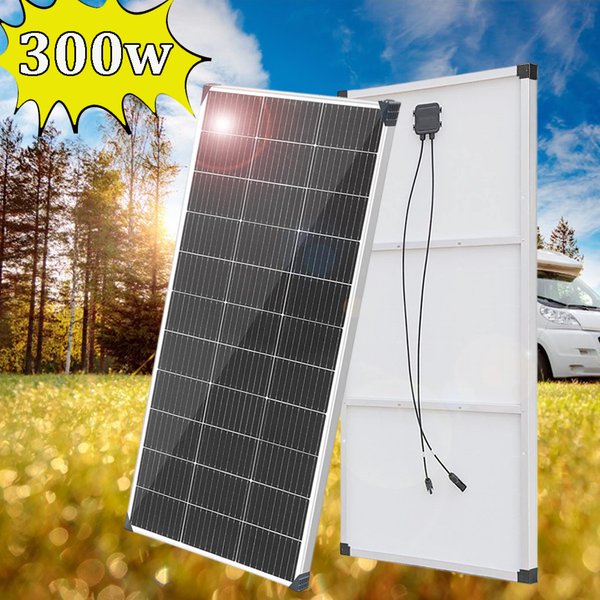 450W 300W 150W Solar Panel Aluminum Frame Lightweight Photovoltaic Panel 12V 24V Battery Charger Kit for Camper RV Boat Home