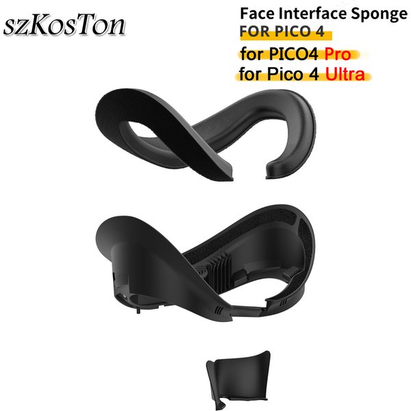 AMVR Face Cover for Pico 4 VR Headset Face Interface Bracket Replacement Washable Sponge Leather Pad for PICO4 / Pro Accessories