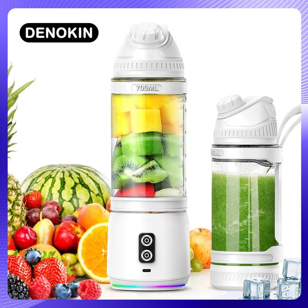 Presse-agrumes électrique Portable 700ML, Rechargeable par USB, Milkshake aux fruits, Smoothie, Mini mélangeur pour cuisine, voyage, Camping en plein air, pique-nique.