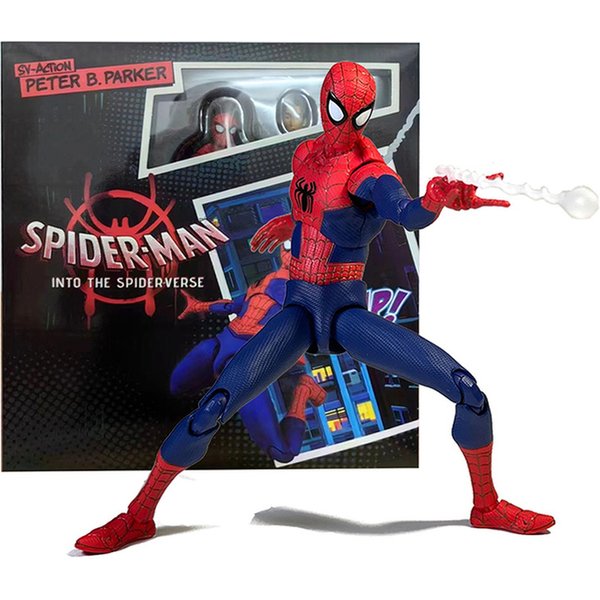 Figurka Legends Sentinel Spider-Verse Miles Sv Shf Morales Peni Parker Figurki Anime Statuetki Zabawki Dostępne w magazynie