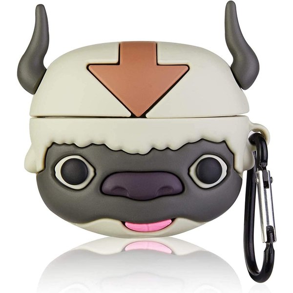 3D Cute Cartoon Big Black Bull Silicone Case For Airpods Pro Wireless Earphone Box Cover For Apple Airpods 1/2 Coque