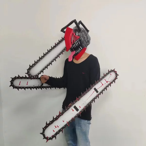 Elektrische Säge Masken Elektromotor Säge Cosplay Kostüm Requisiten Monster Cos Halloween Kettensäge Kopf Abdeckung Erschreckende Latex Maske