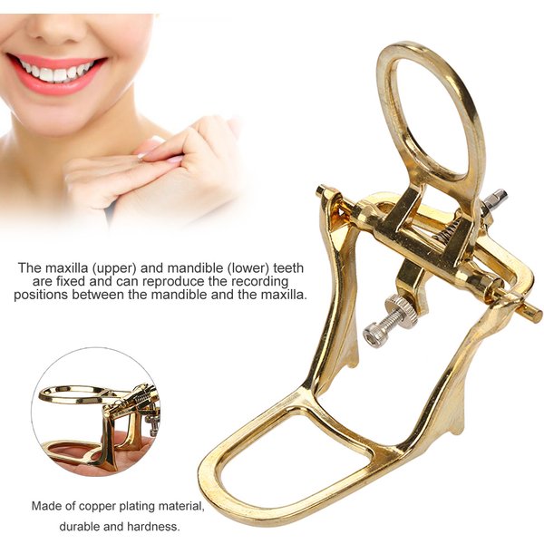 Dispositif de morsure articulateur réglable S/M/L, cadre en alliage de cuivre et de Zinc, outils mécaniques de restauration dentaire universelle pour laboratoire dentaire