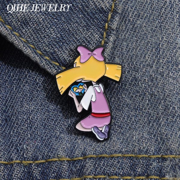 Broche de film pour fille, Badge en émail, dessin animé, bijoux mignons, personnage personnalisé, cadeau pour femmes, sac à dos à revers, accessoires, vente en gros