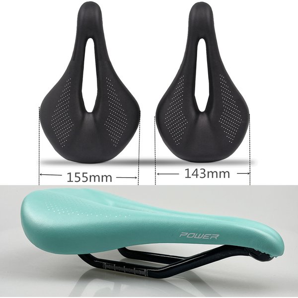 Selle de vélo ultralégère en PU et fibre de carbone pour homme, selle de vélo de route, VTT, selle de vélo de montagne, selle de course confortable, 143/155