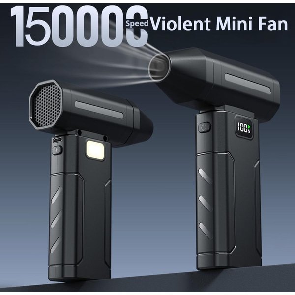 X8 ventilateur Turbo Jet sans brosse 150000 tr/min puissant ventilateur d'air électrique aspirateur nettoyeur de poussière Portable nettoyeur de poussière ventilateur violent