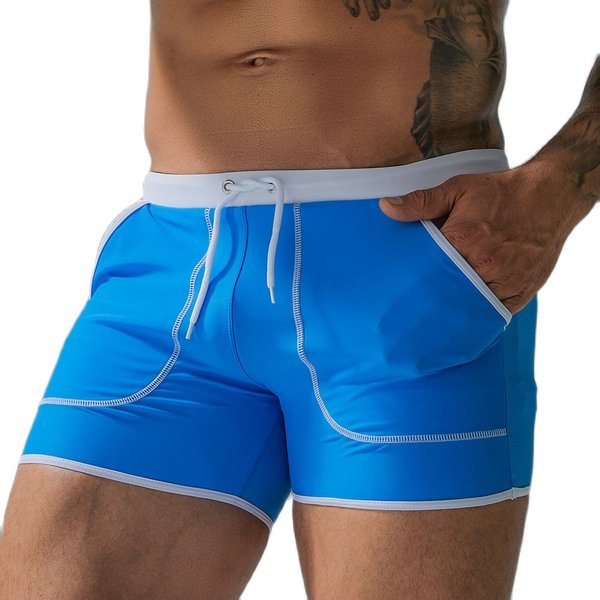 Marque hommes maillots de bain maillots de bain en plein air Sexy été Stretch plage surf natation sport costume Shorts hommes maillot de bain pantalons de natation