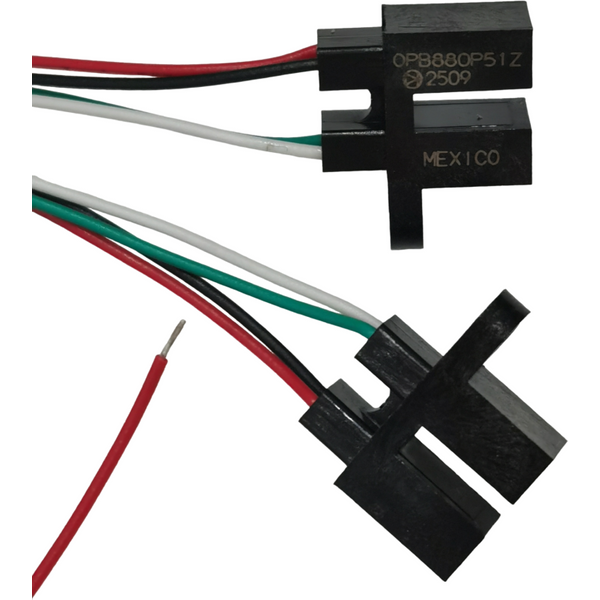 OPB880P51Z Opttek/TT Electronics Schlitzförmiger optischer Schalter, fotoelektrischer Unterbrechersensor mit 24 Zoll langen Kabeln