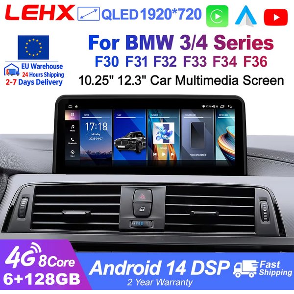 LEHX L5PRO 8Core 4G HIFI DSP Android OS Car Multimedia Wireless CarPlay Android Auto For BMW 3/4Series F30 F31 F32 F33 F34 F36 gsp autoraido