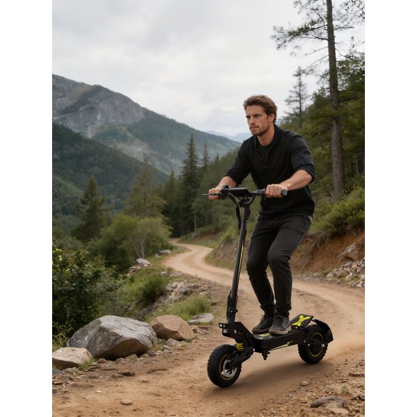 OOTD T10 Faltbarer Elektroroller 11-Zoll 500W Motor 48V 13,5Ah Batterie 60KM Reichweite 25KM/H Höchstgeschwindigkeit
