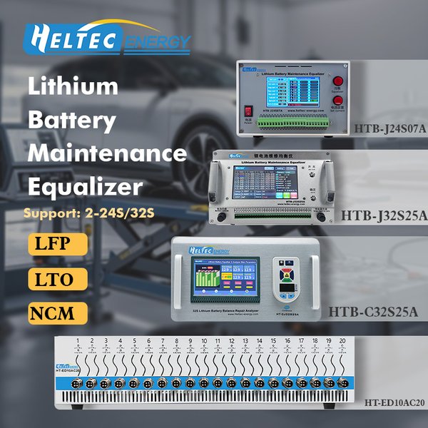 Heltec 2s-24s 32s 4A 7A 10A 25A Lithium/LiFePO4/LTO Batteriezellen-Ausgleichs- und Reparaturgerät/Equalizer für Autobatterien zur Kapazitätsprüfung