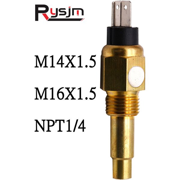 Capteur de température d'eau personnalisé, jauge de température d'huile, NPT1, 4, M14, M16, 14mm, 17mm, 21mm, NPT1, 8 NPT, 3/8, 52mm