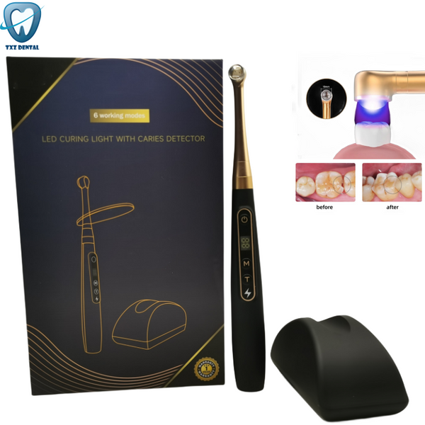 Photopolymériseur dentaire sans fil LED 1S durcissement 6 modèles lampe de durcissement dentaire décariée avec détection de caries pour équipement clinique