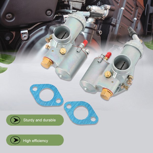 PZ28 Vergaserpaar für BMW Ural K750 Doppelvergaser-Set, kompatibel mit BMW R50 R60/2 R69S R12 K750 R1 R71 M72 CJ K750, komplette linke und rechte Vergaser für 750ccm Zweizylinder-Motorräder, links &