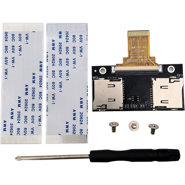 Adaptateur double micro SD iFlash pour iPod Classic Video 5e, 5.5e, 6e, 7e génération, mise à niveau du disque dur, jeux PC, extension NAS