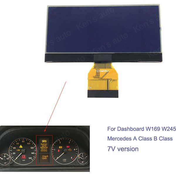 Für Mercedes A B Klasse W169 W245 7V Instrumentencluster LCD-Display 97,5x50mm A1695400448 0263643242
