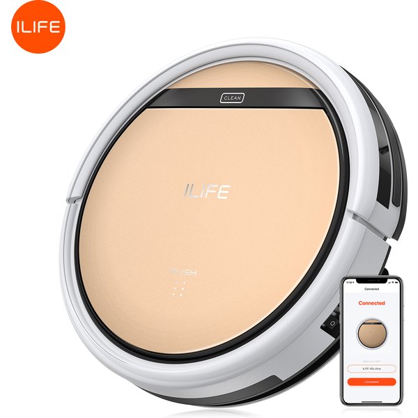 ILIFE V5s Ultra Roboter-Staubsauger und Wischmopp-Kombination, 4000Pa Saugkraft, App-/Fernbedienung, Kartenkennzeichnung, Reinigungsplanung