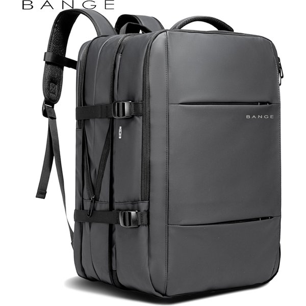 BANGE – sac à dos d'affaires esthétique pour hommes, sac USB extensible pour l'école, grande capacité 17.3, sac à dos de voyage étanche pour ordinateur portable