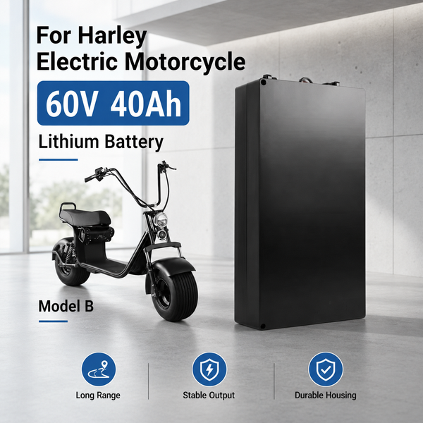 Brandneue 60V 18650 Lithium-Batterie für Harley 20AH-40AH Wasserdichtes Gehäuse+BMS 40AH+Ladegerät Geeignet für City Coco Elektroroller