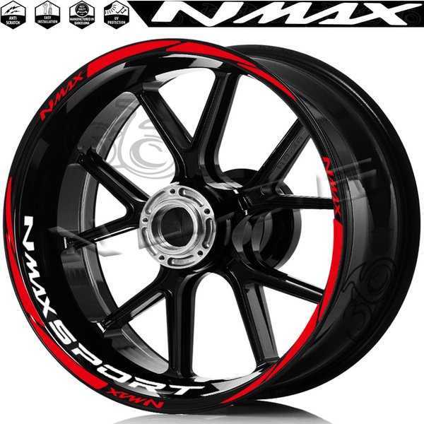 Für Nmax 125 155 160 Nmax 155 Nmax 160 nmax 125 Motorrad Rad Aufkleber Roller Felge Streifen Aufkleber Zubehör Wasserdicht