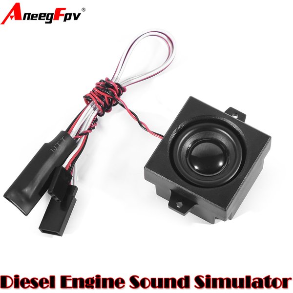 Fernbedienung Dieselmotor Soundmodul Simulation 5W Lautsprecher passend für 1/10 1/8 1/6 ferngesteuertes Auto Fahrzeug LKW Modell