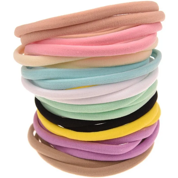 10 pièces/lot bandeau en Nylon bébé fille accessoires pour enfants bandes élastiques de cheveux pour filles enfant en bas âge coiffure bébé Turban