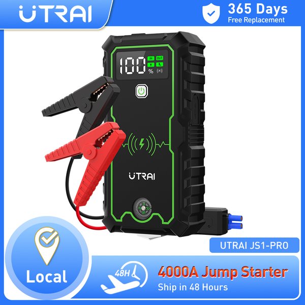 UTRAI – démarreur de saut de voiture, chargeur Portable, dispositif de démarrage automatique 12V, batterie d'urgence de voiture, 4000a