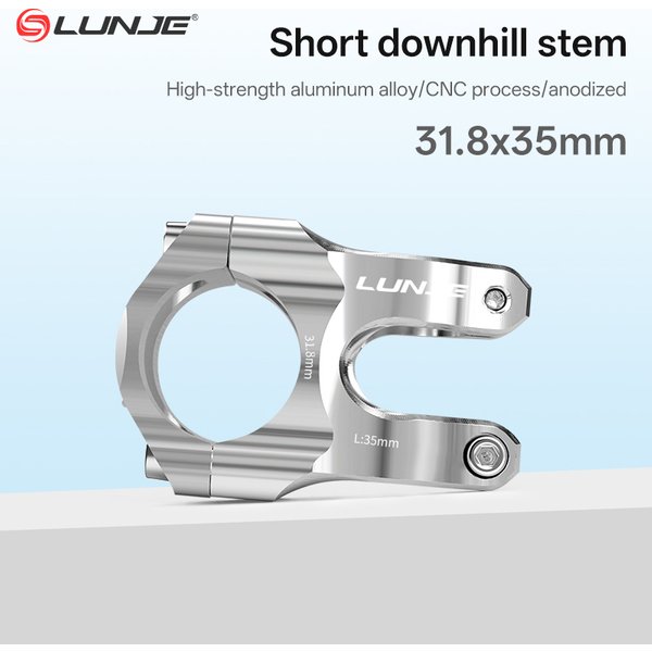 Ultralekki wspornik rowerowy CNC 31,8x35mm MTB Road Bike Riser srebrny aluminiowy wspornik kierownicy roweru górskiego