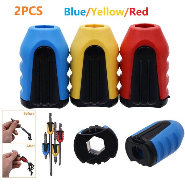 2pc Schrauben dreher Bit Ring Magnet Bit Halter Legierung Elektro magnet Ring starker rutsch fester Magnet ring für Phillip Bit Magneti sierer