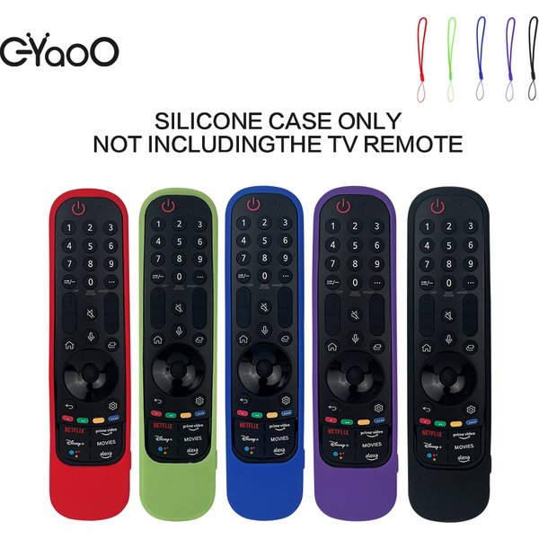 Silikon-Schutzhülle für TV-Fernbedienung, kompatibel mit LGTV AN-MR21GA MR22GA Smart TV Cover Magic Remote Case Sleeve Holder