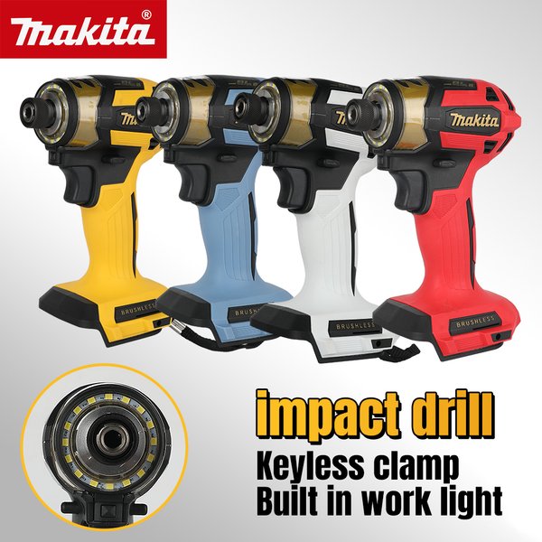 For Makita 18V Battery Pins DTD173 Cordless Impact Driver 1800RPM 180Nm Brushless Motor Electric Drill for Wood Bolt T-Mode