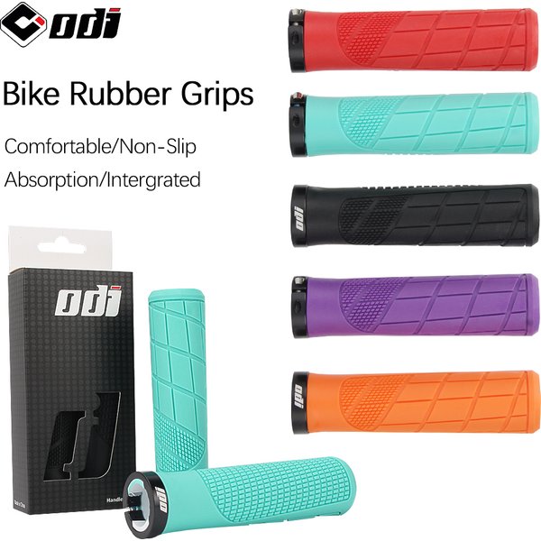 ODI Gummi-Lenkergriffe MTB Lock-On-Griff Stoßfest Rutschfest Mountainbike/Rennrad Lenkerabdeckung Faltbares Balance-Bike Zubehör