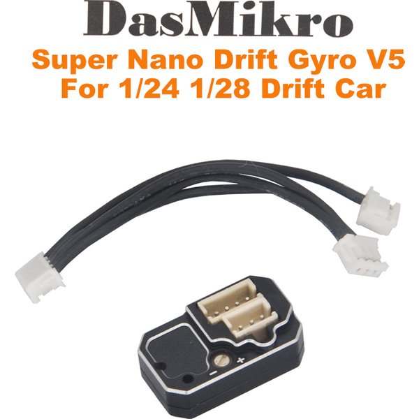 DasMikro Nano Drift Gyro V5 avec boîtier métallique CNC pour pièces de voiture de course RC 1/24 1/28 Drift Car