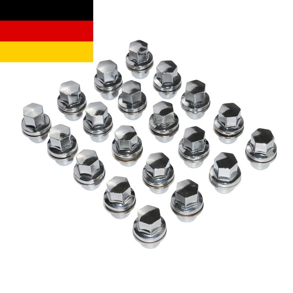 AP03 20 Stück Leichtmetall-Radmuttern für Land Rover L322 Discovery 3 4 5 Range Rover & Sport NEU