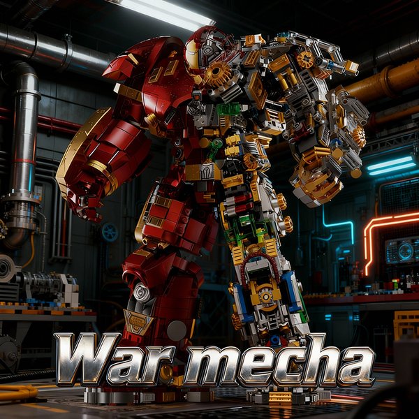 2700+ Teile Iron Heroes Bausteine Kriegsroboter Actionfiguren Bausätze Buster Mech DIY Bausteine Spielzeug für Erwachsene Geschenk Coole Raumdekoration