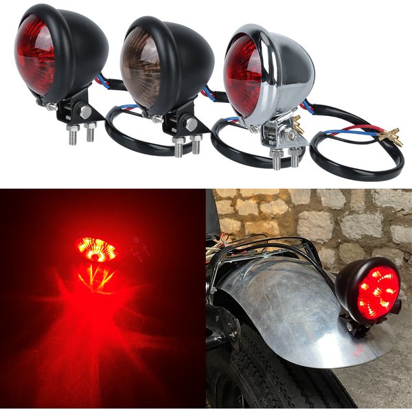 12V Taillights Motorcycle Brake Light LED Motorbike Stop Rear Tail Lamp Red Indicator Blinker ATV UTV Dirt Pit Bike Accessories