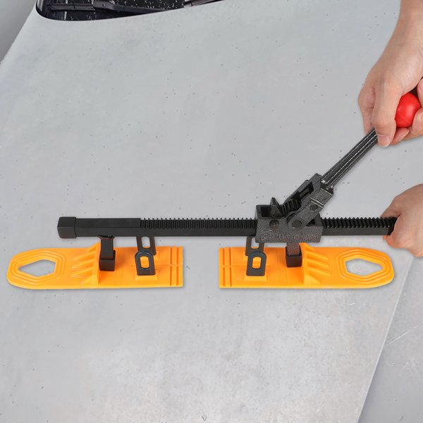 Car Dent Puller Removal Hand Gear Expander Repair Tools With 2Pcs Sheet Glue Pulling Tabs Bodywork Care Automobile Accessries