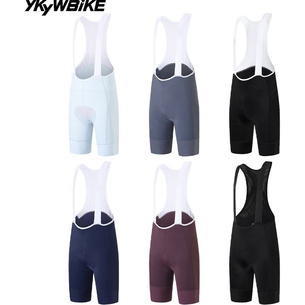 YKYWBIKE Herren Radsport Pro Trägerhose 6 Stunden Fahrt Sommer Atmungsaktive Fahrrad-Tights Belgien Gepolsterte Fahrrad-Trägerhose Italien MITI