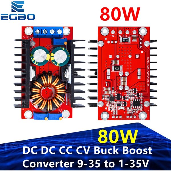 Convertisseur Buck Boost DC CC CV 9-35 à 1-35V 80W, Module adaptateur abaisseur DC, régulateur de tension réglable