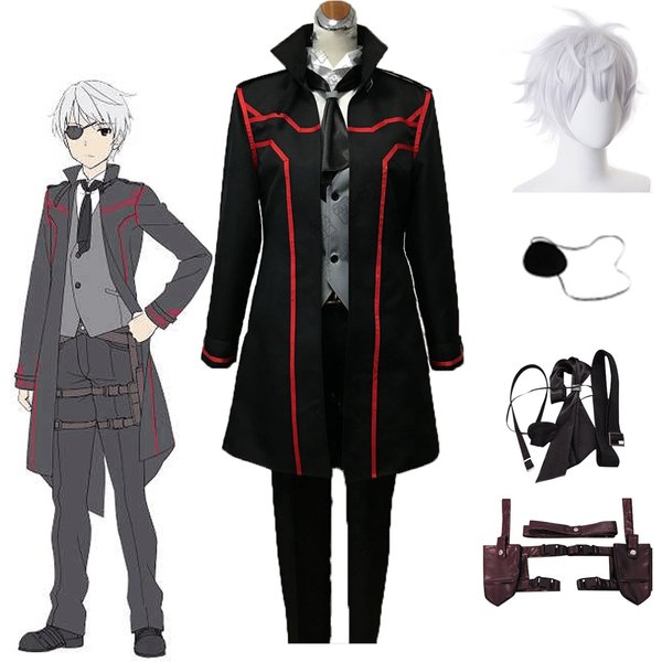 Hajime Nagumo Cosplay Costume noir tenue perruque Anime Arifureta Shokugyou De Sekai Saikyou du lieu commun au plus fort du monde