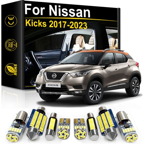Pour Nissan kick 2017 2018 2019 2020 2021 2022 2023 accessoires véhicule intérieur lumière LED Canbus dôme coffre plaque d'immatriculation lampe