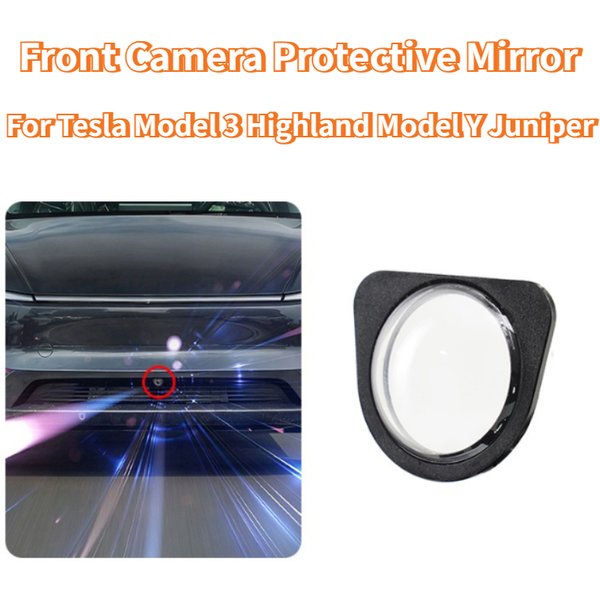 Pour Tesla Model 3 Highland Model Y Juniper 2025 Frontkamera-Schutzschild Gehärtetes Glas Regenschutz Auto-Accessoire