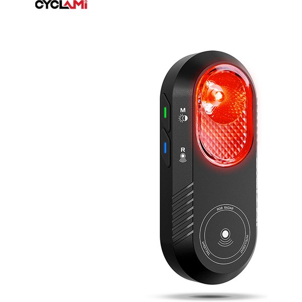 Feu arrière radar CYCLAMI LA150 pour vélo, feu stop intelligent, avertisseur de freinage, rechargeable, étanche IPX6, lampe arrière de sécurité pour cyclisme