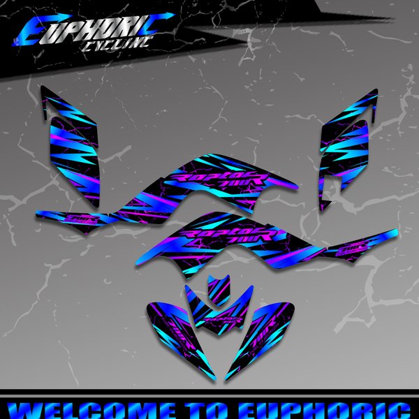 Zestawy naklejek, grafiki i tła na owiewki ATV do Yamaha RAPTOR 700 YFM700 YFM 2006 2007 2008 2009 2010 2011 2012