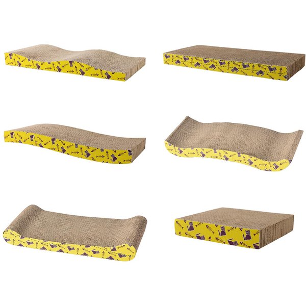 Katze Kratzer Pappe Scratch Pad Nest interaktive Spielzeug Trainings matte Spielzeug Katze