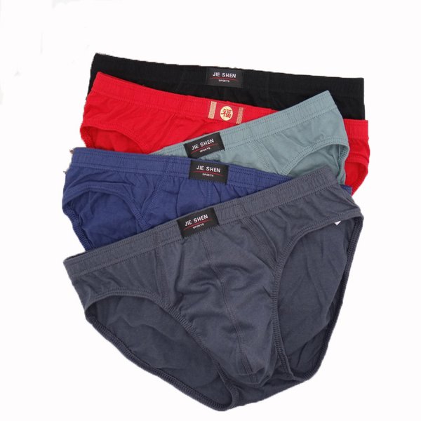 5Pcs/Lot Summer Men Pnties 100% Cotton Mens Briefs Plus Size Men Underwear 4XL/5XL/6XL Men's Comfortable Breathable Underpants