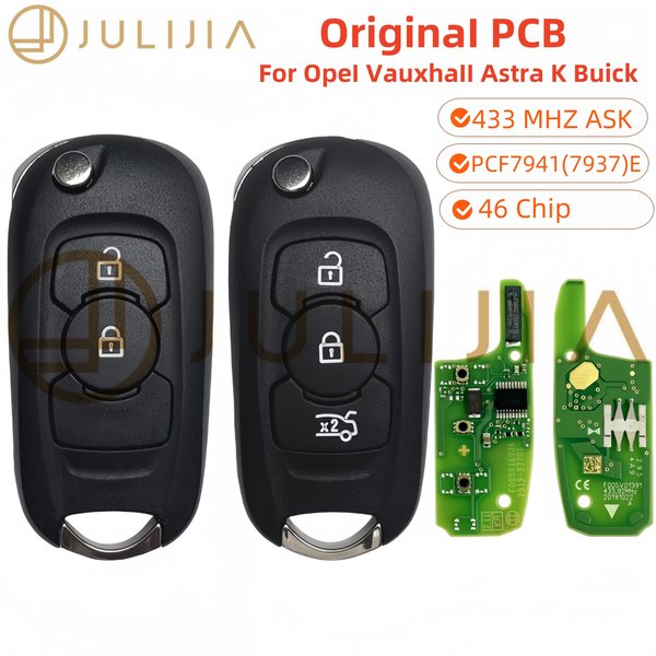 Oryginalna płytka PCB JULIJIA do Opel Vauxhall Astra K Verano GT Pilot Kluczyk Samochodowy Smart Flip 2015-2019 ID 46 315 434MHZ PCF7961E PCF7941E