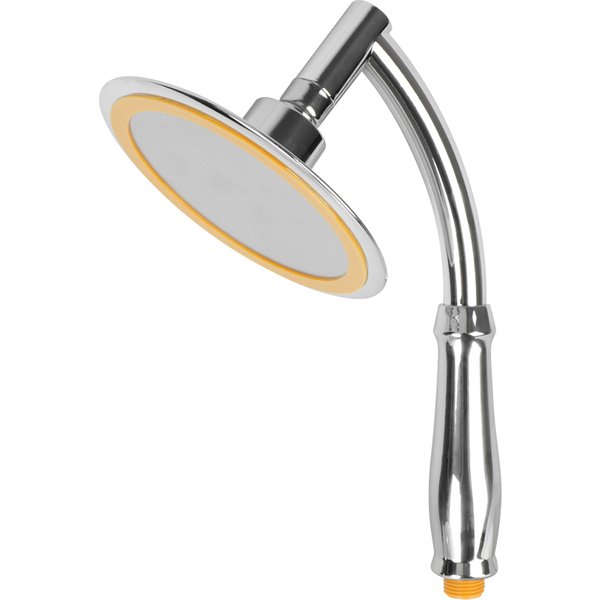 Grand pulvérisateur rond à haute pression, 6 pouces, double usage, pomme de douche à main/haut réglable à 360 degrés